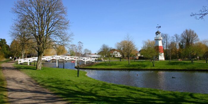 kolding, denmark, park, landscape, pond, water, trees, grass, nature, outside, sky, clouds, fall, autumn, reflections, windmill, ducks, path, blue path, kolding, kolding, kolding, kolding, kolding